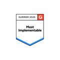 G2 Most Implementable Badge